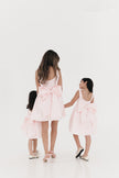 Women Bow Back mini perfect in pink dress