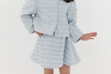 The Mini LUX Powder Blue Tweed Set