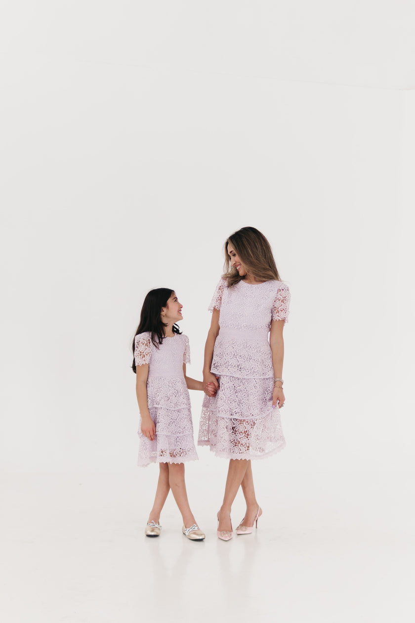 Lilac Bloom mom dress